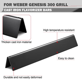 Oklagarden Genesis flavorizer bars improve heat distribution for consistent sear marks.