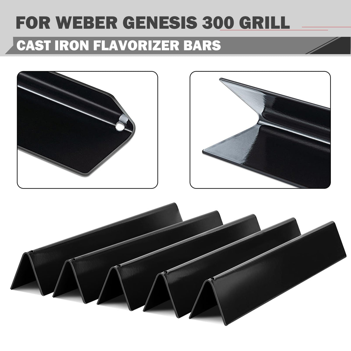 Oklagarden Genesis heat deflector helps protect burners from flare-ups and grease drips.