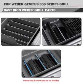 Oklagarden Genesis flavorizer bars set ensures even searing and faster grease vapor return.