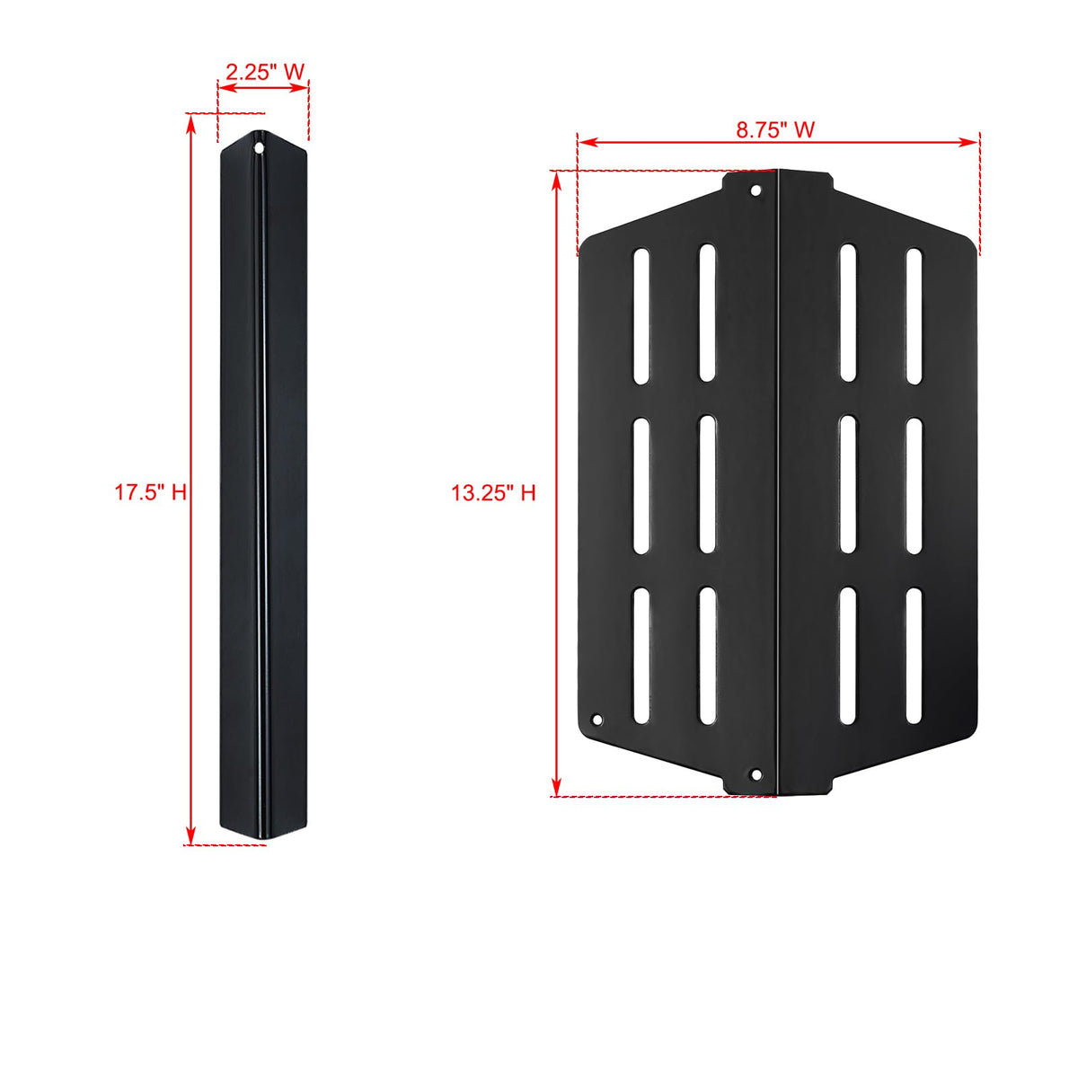Oklagarden Genesis heat deflector 13.25x8.75-inch shields burners while smoking flavor remains.