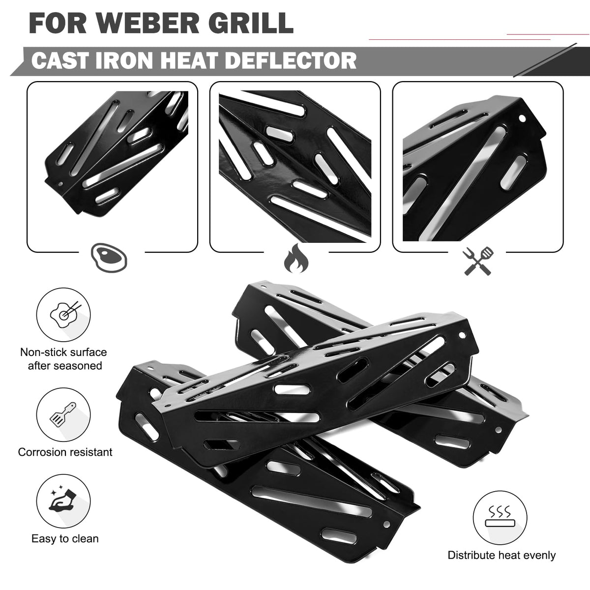 Oklagarden Genesis II compatibility with Weber 300-series grills for easy replacement.