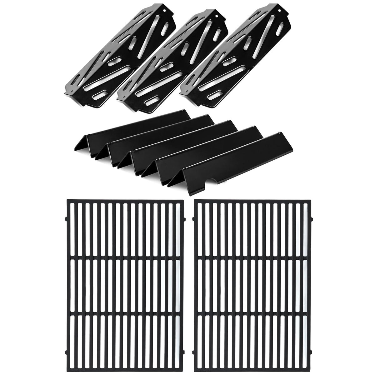 Oklagarden Genesis II grill grates for Weber; even heat and durable searing.