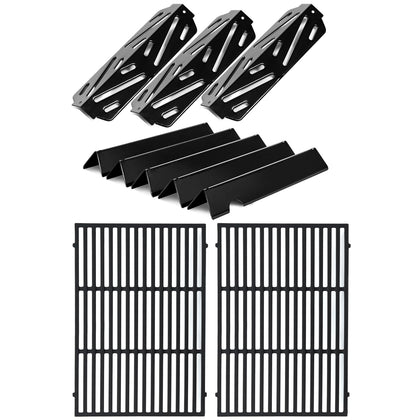 Oklagarden Genesis II grill grates for Weber; even heat and durable searing.