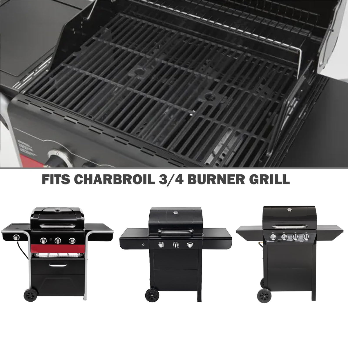 Oklagarden grill grates highlight even heat and crisp sears.