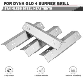 Oklagarden heat plate for Dyna Glo 4 Burner improves heat distribution