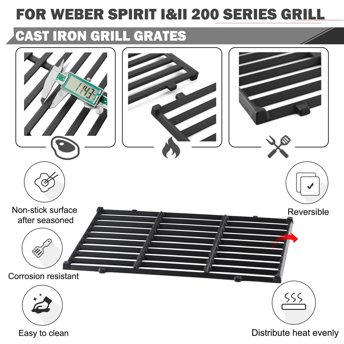 Oklagarden Spirit compatibility with Weber 200-series parts for easy swaps