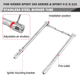 Oklagarden Spirit II burner tubes 18 inch for reliable flames