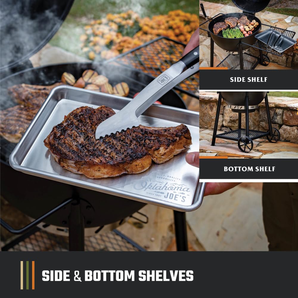 Oklahoma Joe's Blackjack removable ash pan speeds cleanup