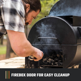 Oklahoma Joe's Longhorn large charcoal basket supports longer cooks with fewer refuels.