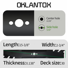 Oklantox four-pack blades ready for routine maintenance