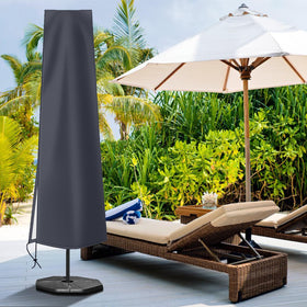 OKPOW umbrella cover waterproof coating shields the canopy from rain and moisture