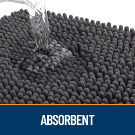 OLANLY absorb moisture and dirt feature keeps floors clean after outdoor visits.