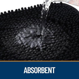 OLANLY absorb moisture and dirt mat; keeps floors cleaner