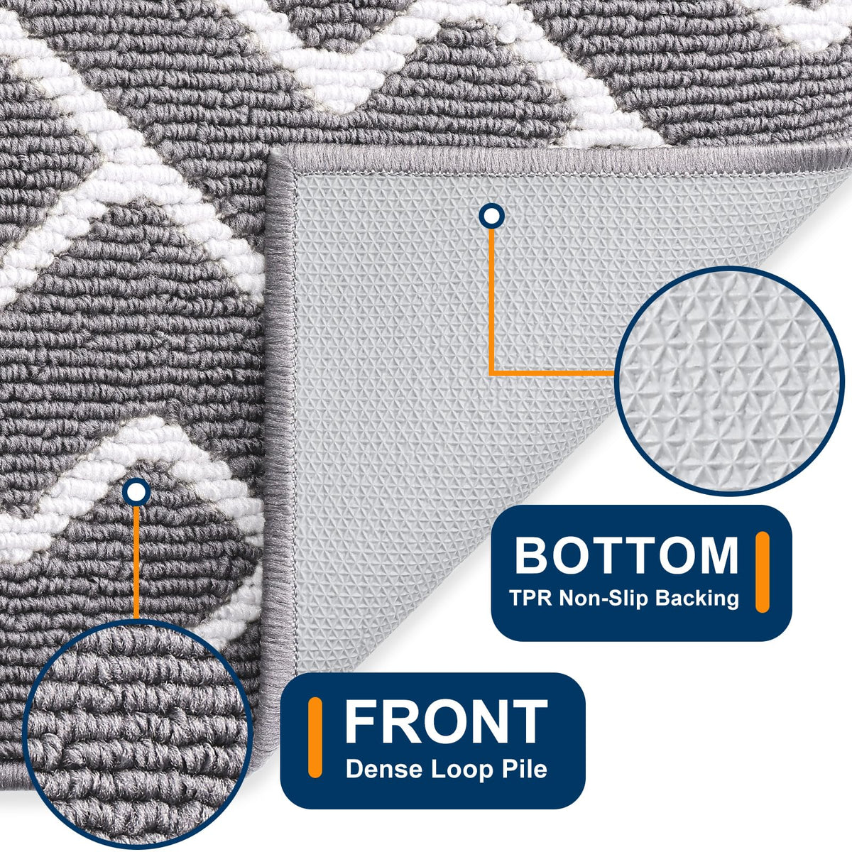 OLANLY absorbent entrance mat helps keep footwear dry.