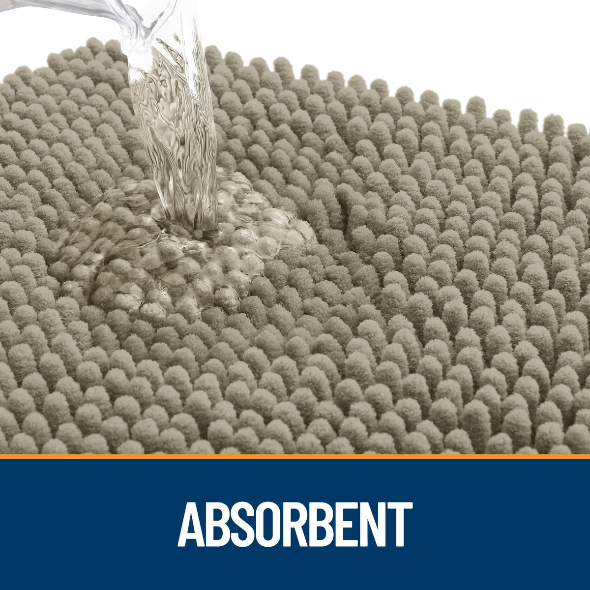 OLANLY absorbent action captures moisture and dirt at the doorway.