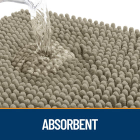 OLANLY absorbent action captures moisture and dirt at the doorway.