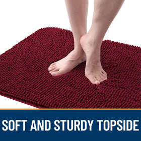 OLANLY non-slip rubber backing prevents mat shifting