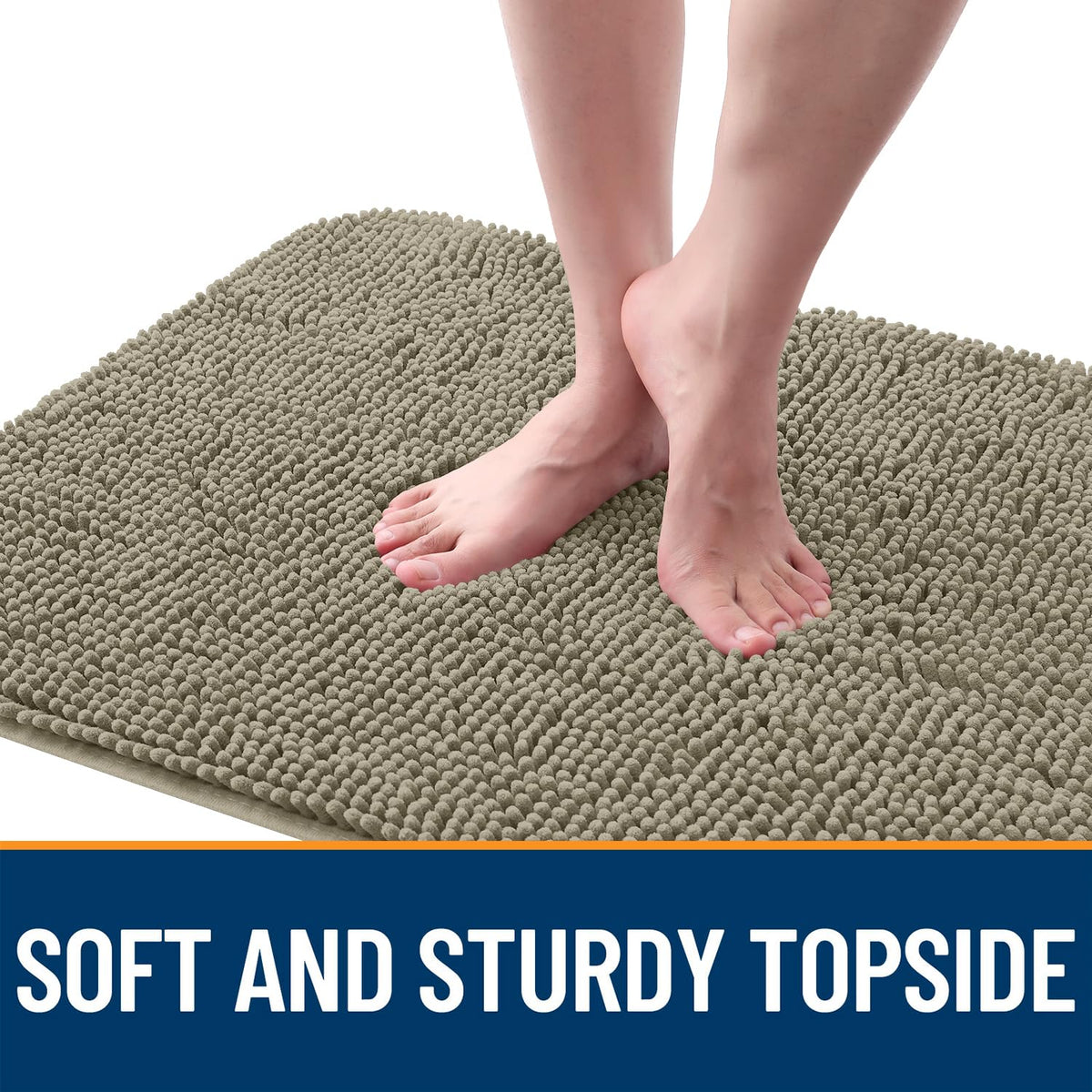 OLANLY anti-slip base prevents shifting on dry floors.