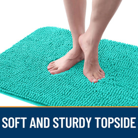 OLANLY anti-slip textured rubber base prevents shifting on dry floors