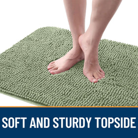 OLANLY's low-profile 1-inch mat fits under doors without sticking.