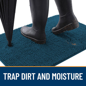 OLANLY chenille mat with soft pile adds cozy comfort for pets