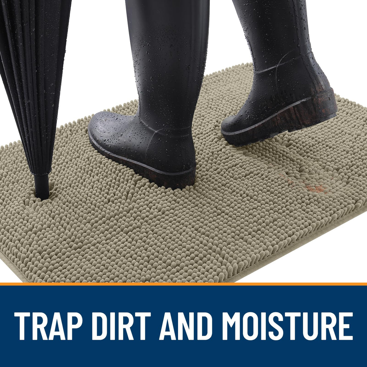 OLANLY chenille close-up shows plush texture adding warmth.