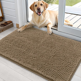 OLANLY dog door mat 36x24 muddy paws absorbs moisture at the entry
