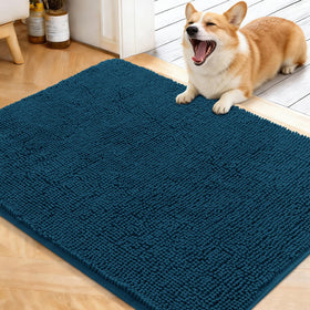 OLANLY Dog Door Mat 40x32 absorbs moisture to keep entryways clean and dry.