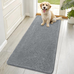 OLANLY dog door mat 70x32 absorbs moisture and dirt for a cleaner entry
