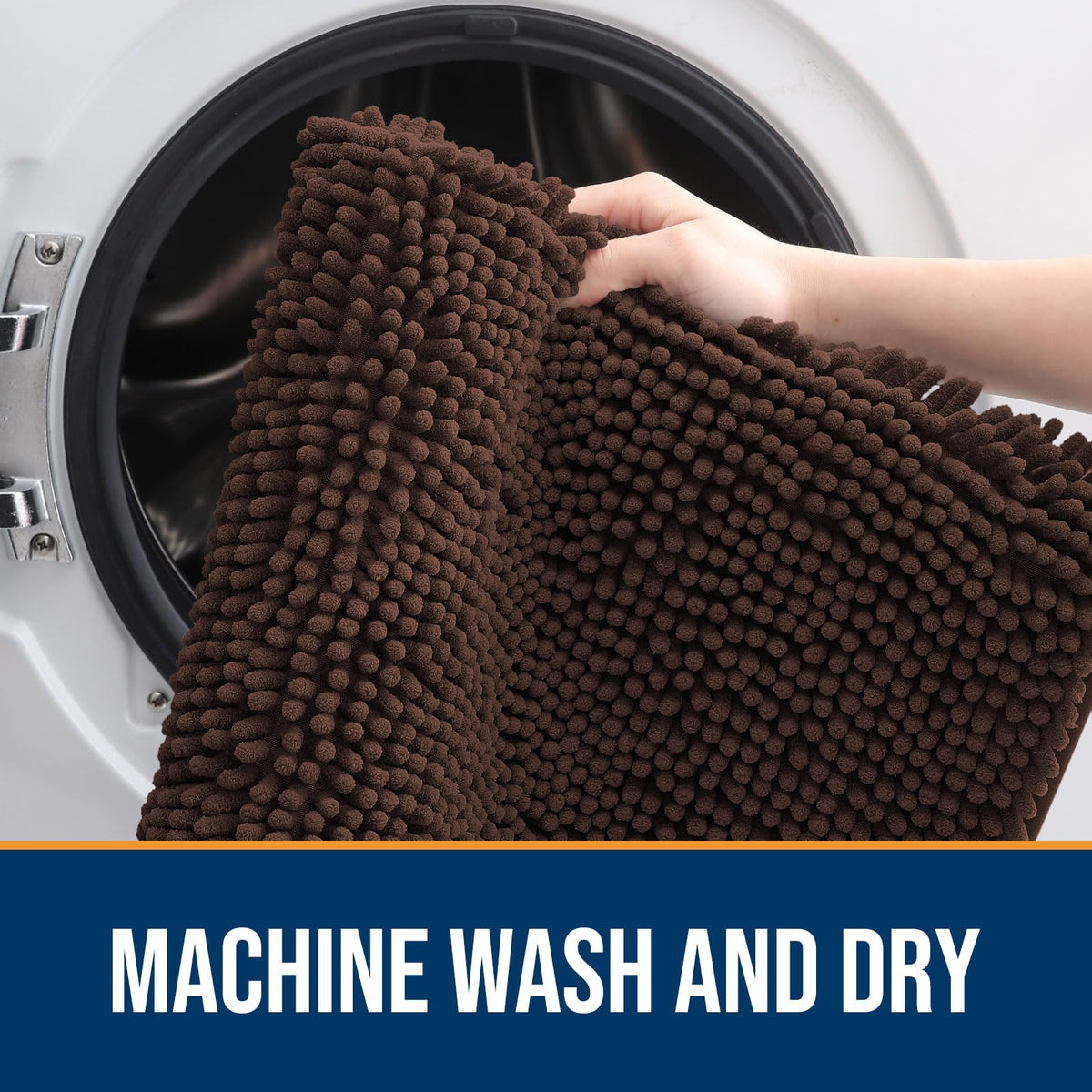 OLANLY dog door mat machine-washable for quick, easy cleaning.