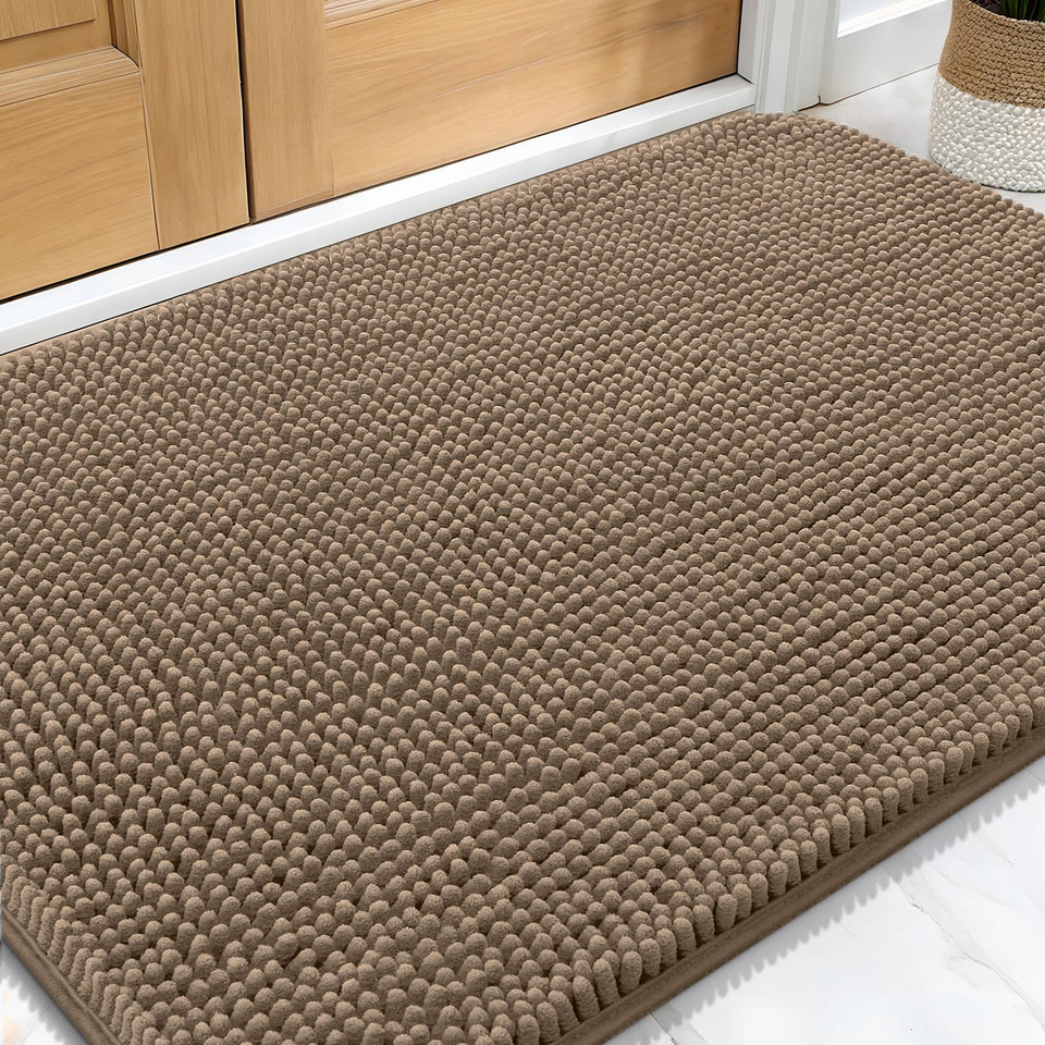 OLANLY dog door mat mud-paws 30x20 soaks up moisture to keep interiors clean