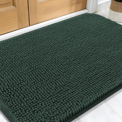 OLANLY dog door mat muddy paws 30x20 absorbs moisture to keep entryways clean.