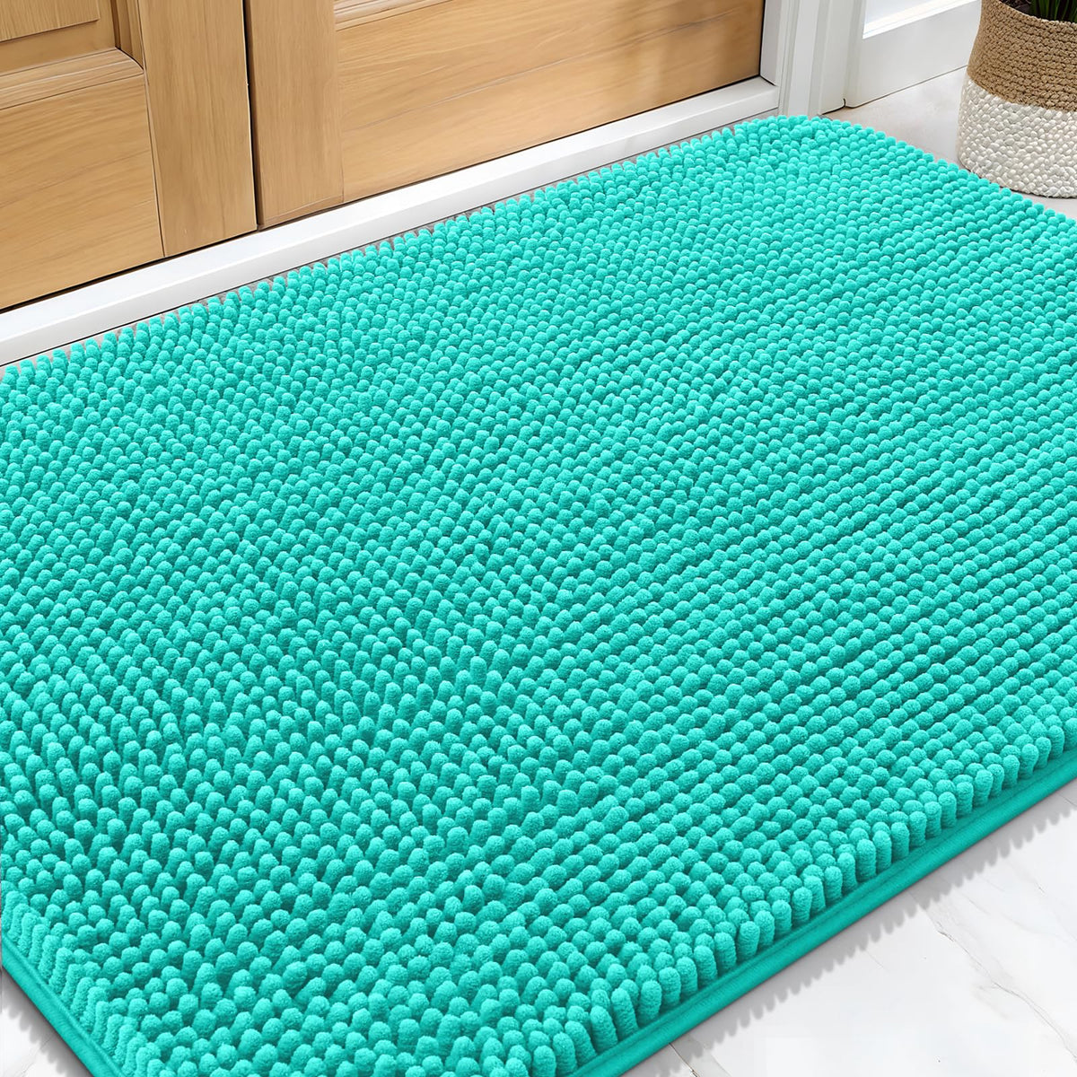 OLANLY dog door mat muddy-paws keeps entry clean and dry