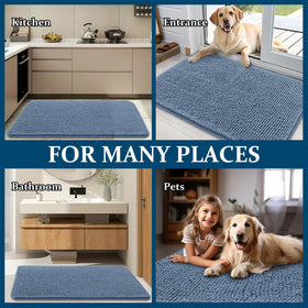 OLANLY quick-dry chenille promotes fast reuse after baths.