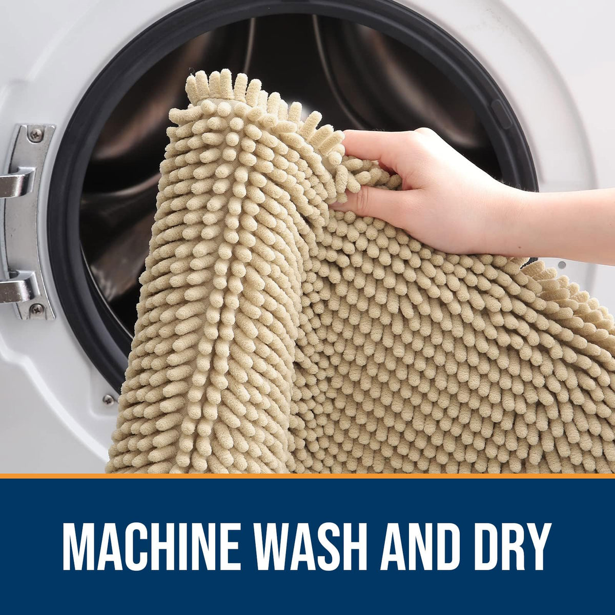 OLANLY washable mat dries quickly after washing.