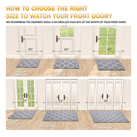 OLANLY dog-friendly mat for indoors and mudrooms keeps paws cleaner