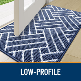 OLANLY low-profile design fits under doors without hindering movement.