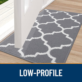 OLANLY door mat slim profile with reinforced edges for a secure fit