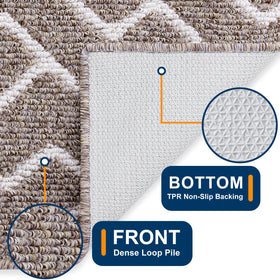 OLANLY Door Mat with textured backing helps stay put on busy floors.