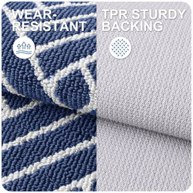 OLANLY door mat with TPR backing offers secure grip in busy entryways.