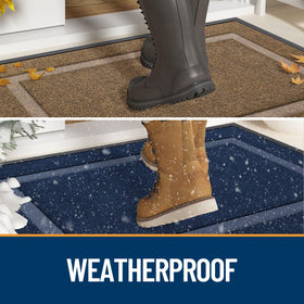 OLANLY door mat weather fade resistance protects exterior placements.