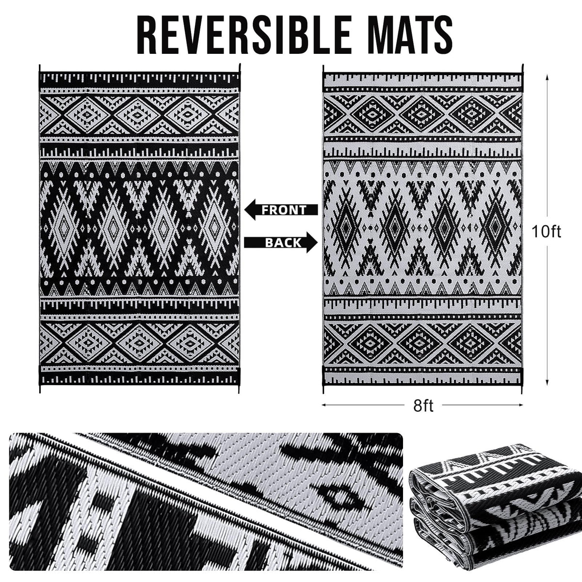 OLANLY easy-care rug drains liquids and dries quickly.