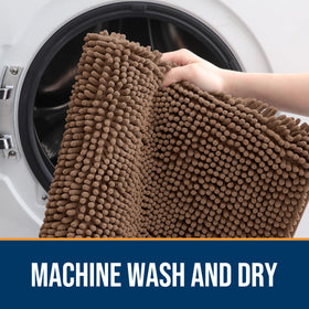 OLANLY easy-care washable mat dries quickly after washing