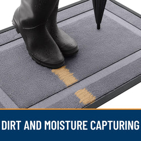 OLANLY easy-clean mat cleans with vacuum or hose for quick upkeep.
