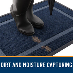OLANLY easy-clean doormat supports vacuuming, shaking, or rinsing for quick maintenance.