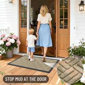 OLANLY easy-clean doormat for quick shakes, vacuums, or rinses.