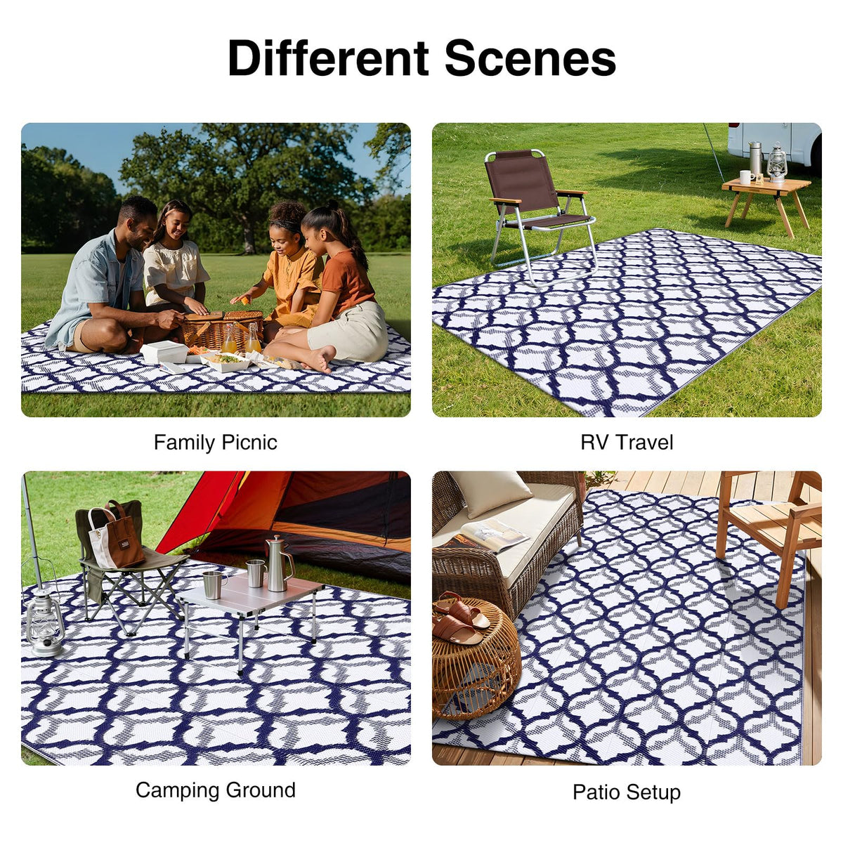 OLANLY easy-clean rug drains liquids and dries quickly after spills.