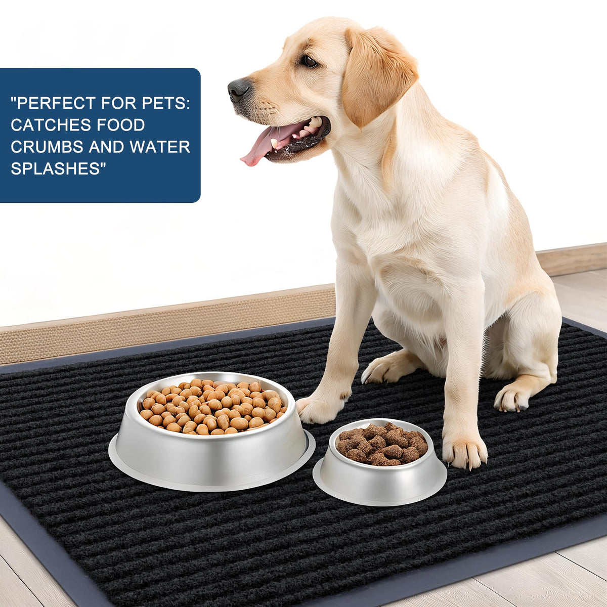 OLANLY easy-clean mat resists wear with simple vacuums or shakes.