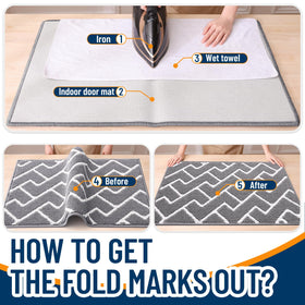 OLANLY easy-care indoor mat cleans easily by shaking, vacuuming, or washing.