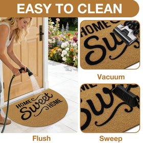 OLANLY Durable mat for high-traffic areas like patios and foyers.